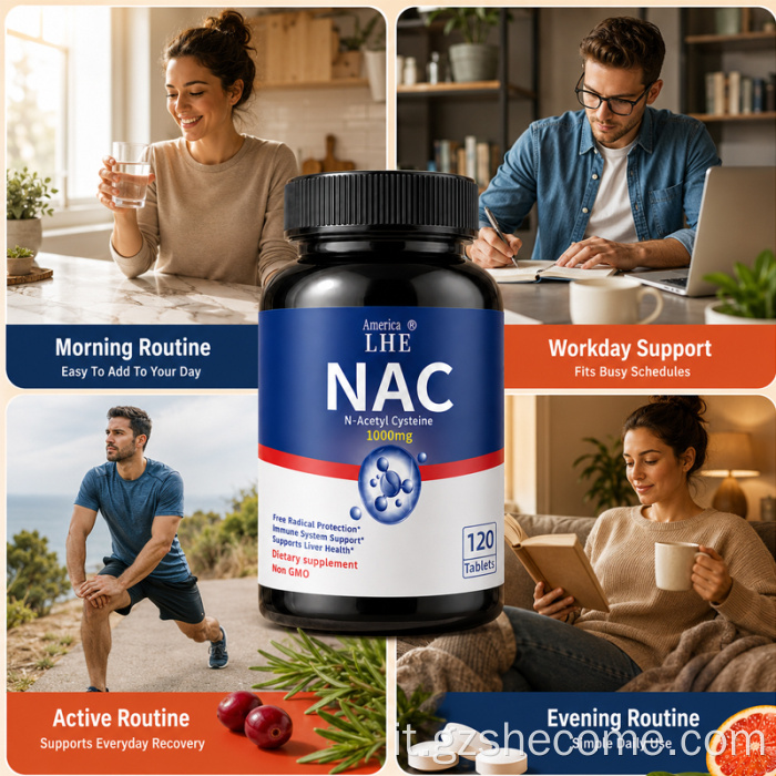 NAC Compresse Supporto respiratorio epatico antiossidante